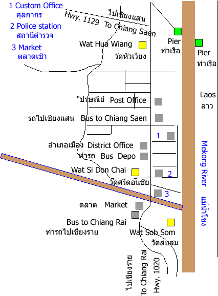 chiang khong map