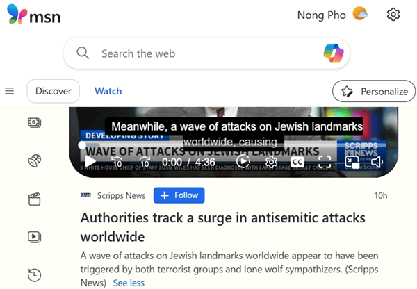 ทั่วโลกกำลังเผชิญปัญหาความรุนแรงที่กระทำกับชาวยิว