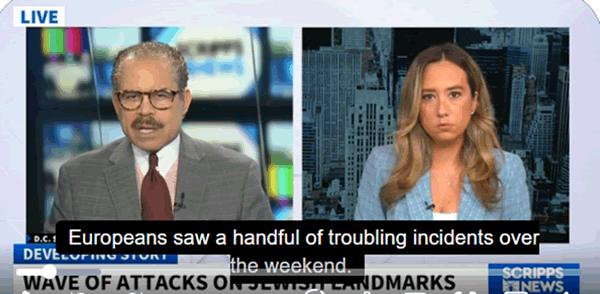 ทั่วโลกกำลังเผชิญปัญหาความรุนแรงที่กระทำกับชาวยิว